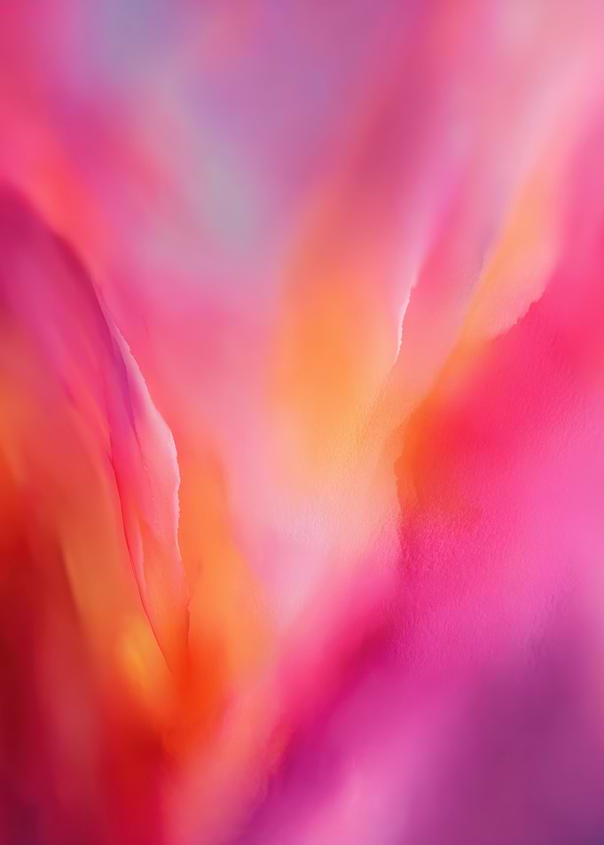 Abstract Pink and Orange Swirls