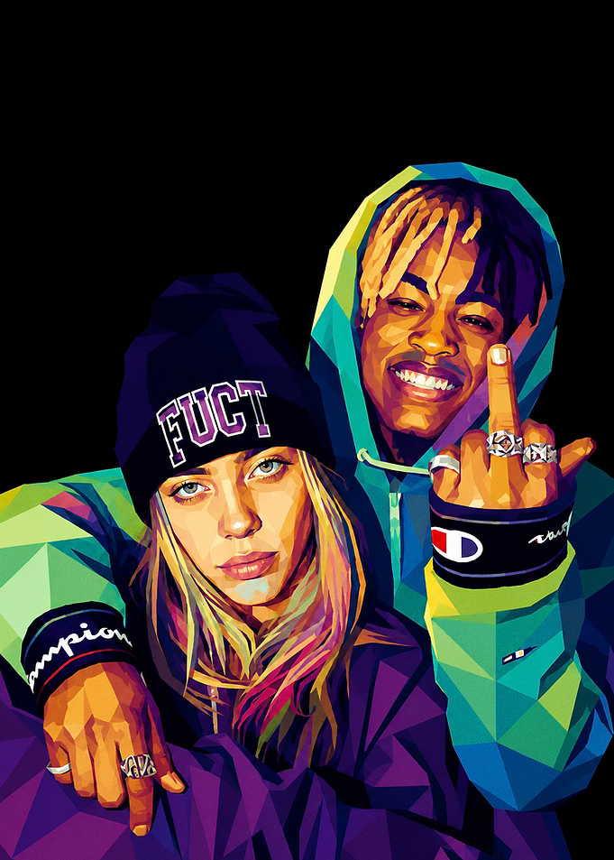 Pop Art Portrait of Two Musicians