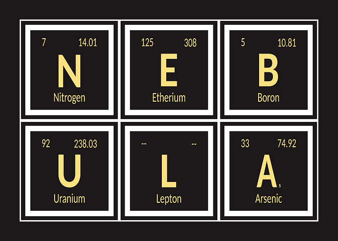 Periodic Table Elements Spell Nebula