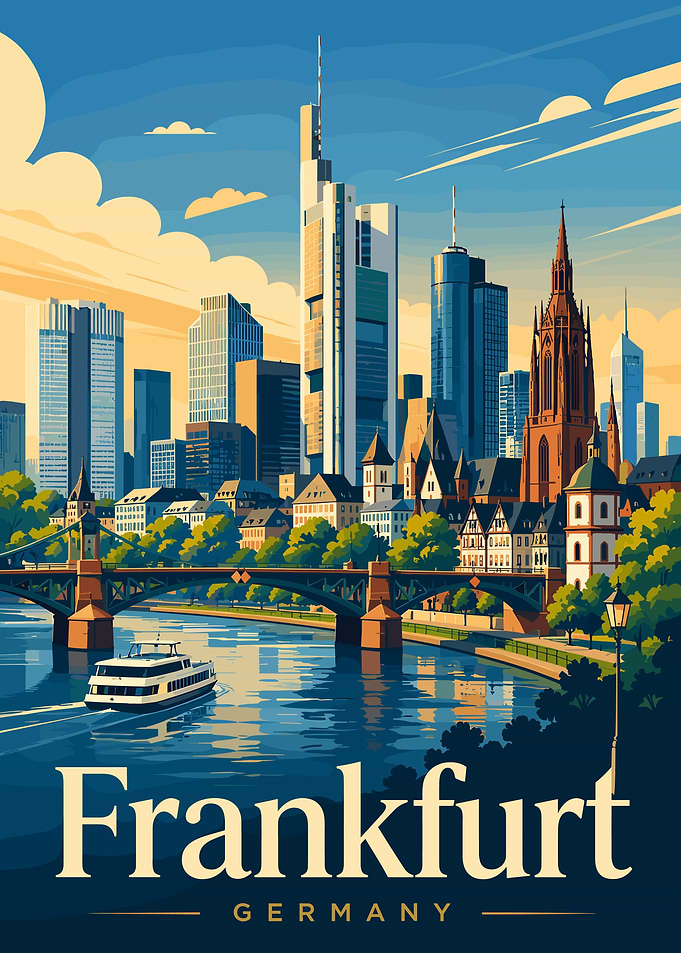 Frankfurt Skyline Poster