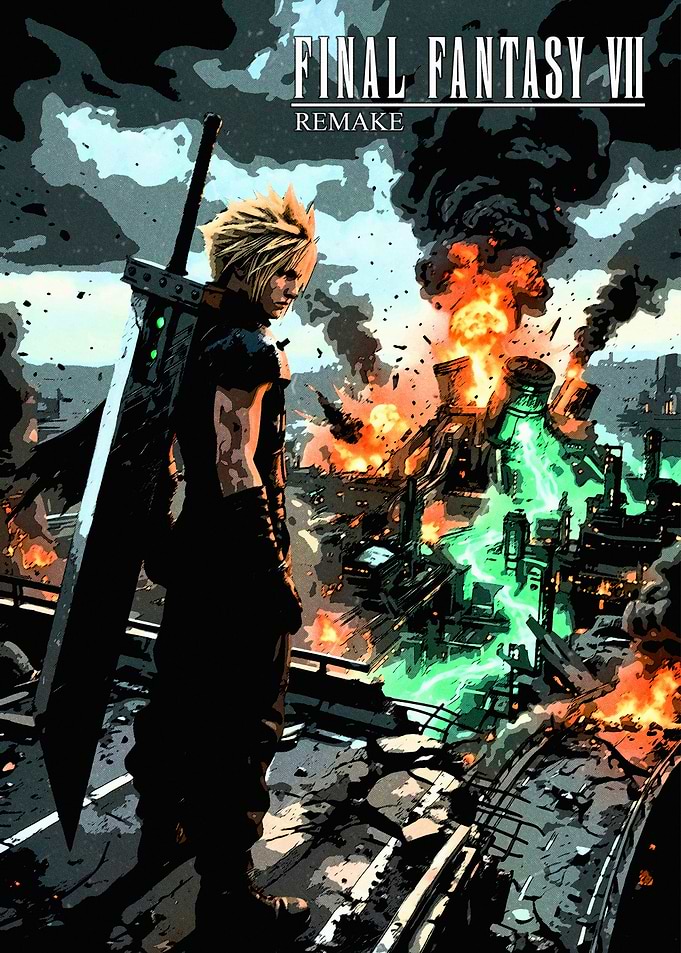Final Fantasy VII Remake Cloud Strife Art