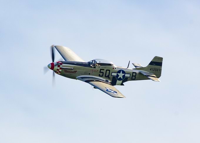 P-51 Mustang in flight