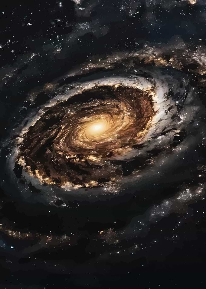Swirling Galaxy in Deep Space