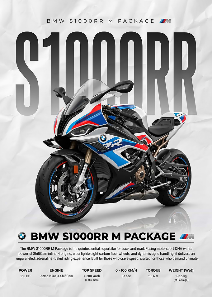 dynamic BMW S1000RR M Package Motorcycle