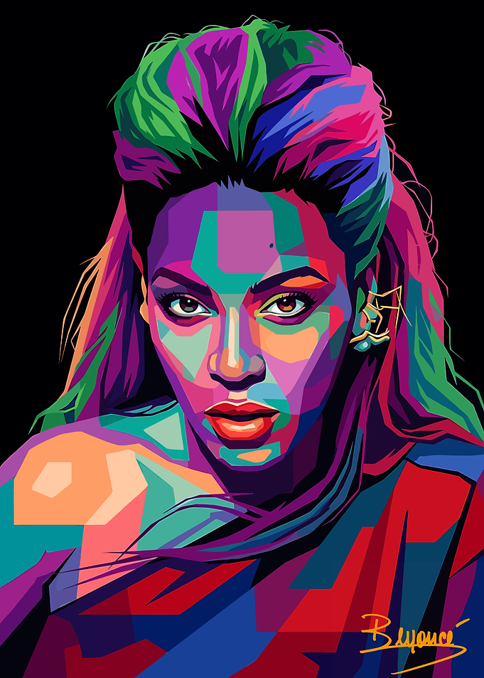Beyoncé Pop Art Portrait