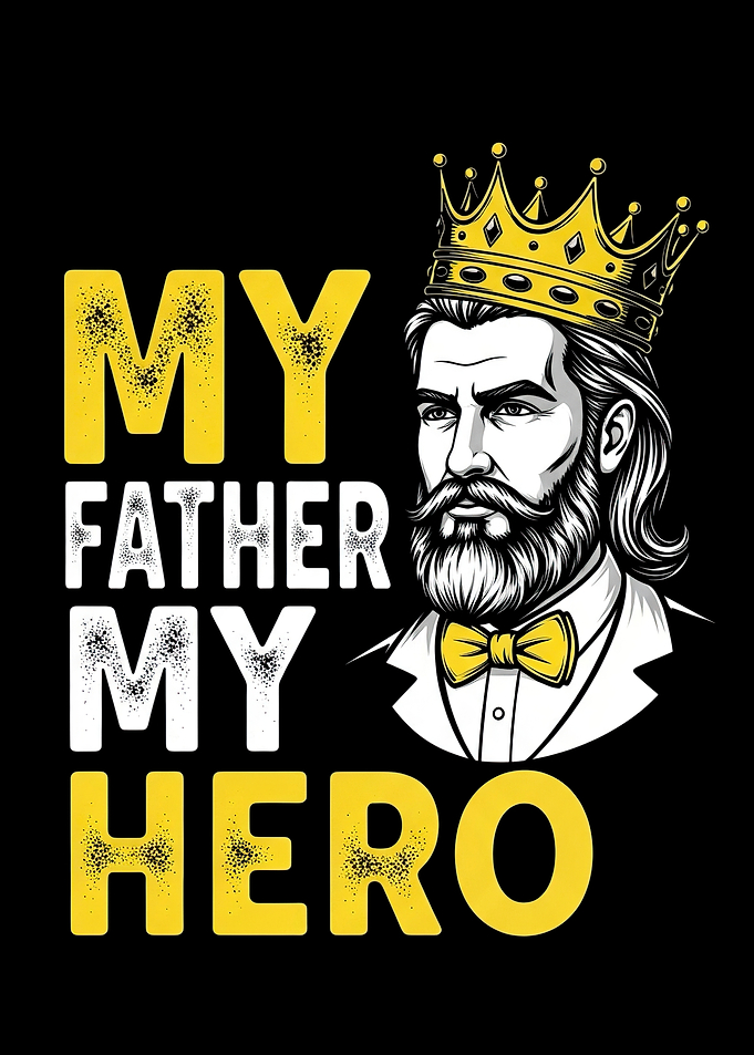 My Father My Hero King Illustration
