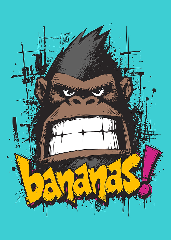 Angry Gorilla for Bananas