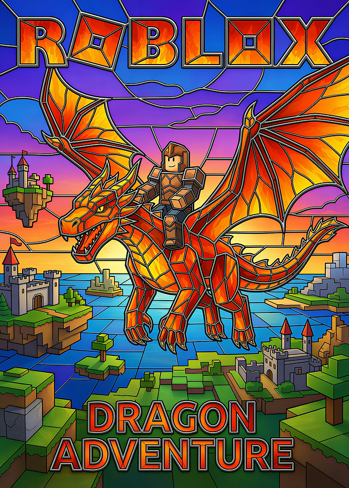Roblox Dragon Adventure Stained Glass