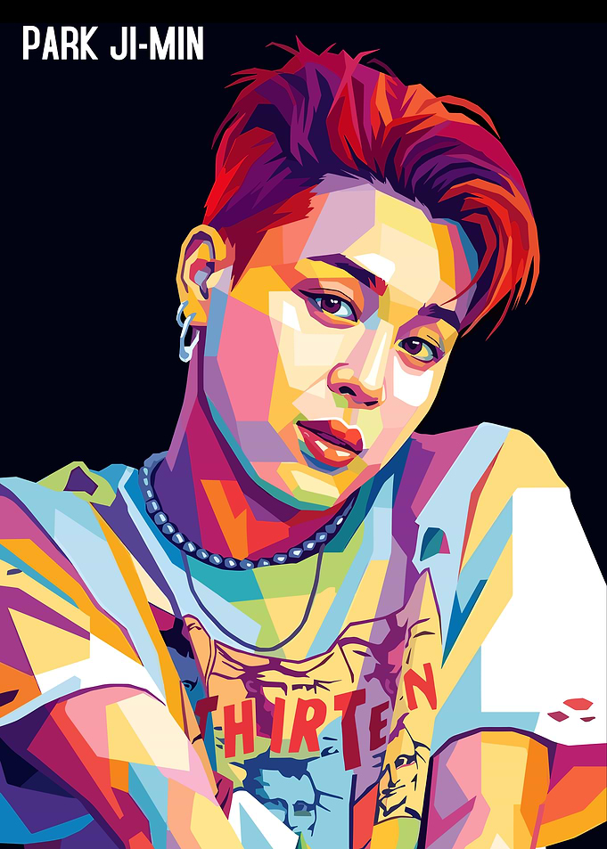 Park Ji-Min Pop Art Portrait