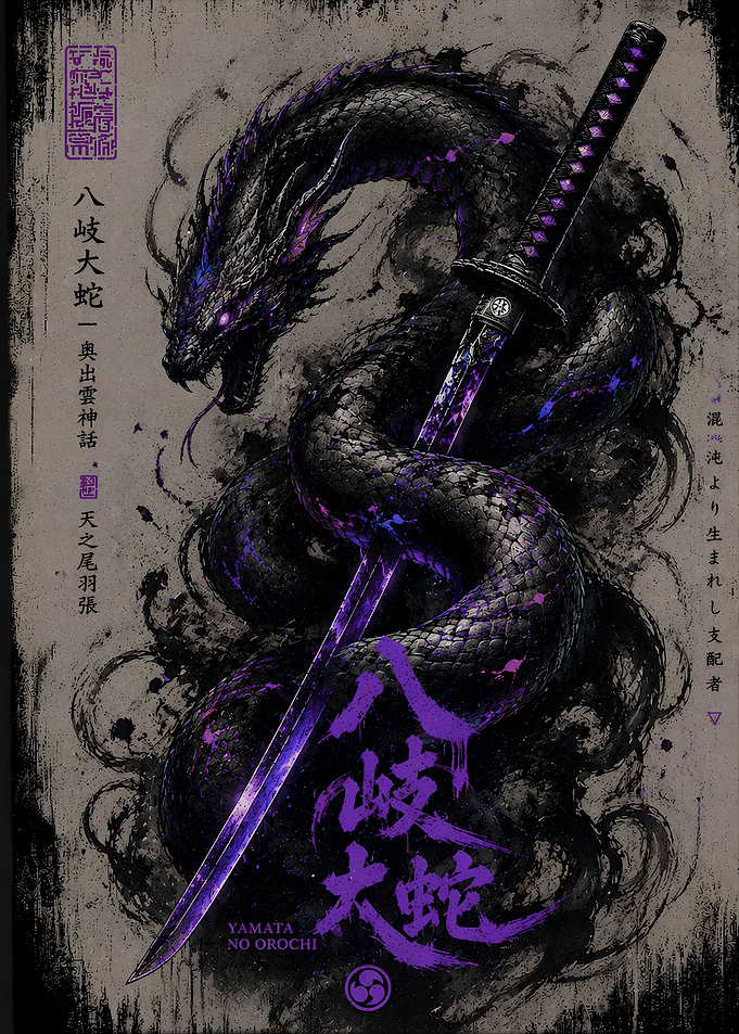 Yamata no Orochi Japanese Dragon
