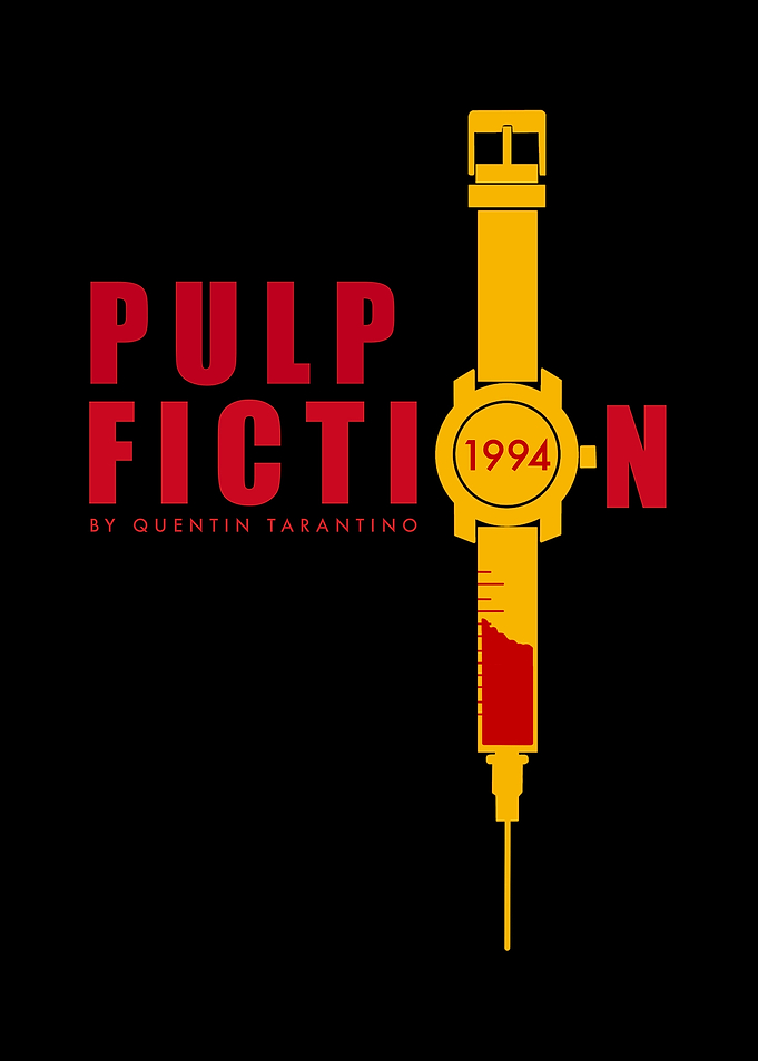 Pulp Fiction 1994 Syringe Watch Poster