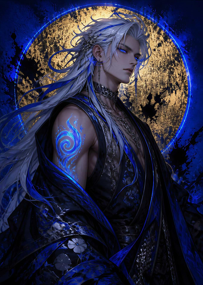 Mysterious Man with Blue Tattoo