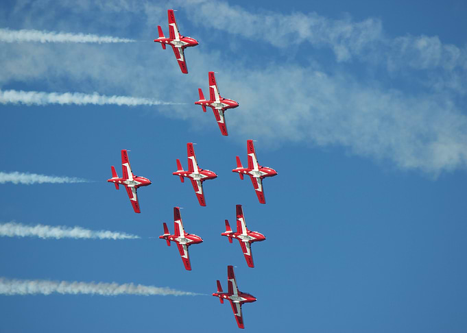 Canadian Snowbirds Formation Flying