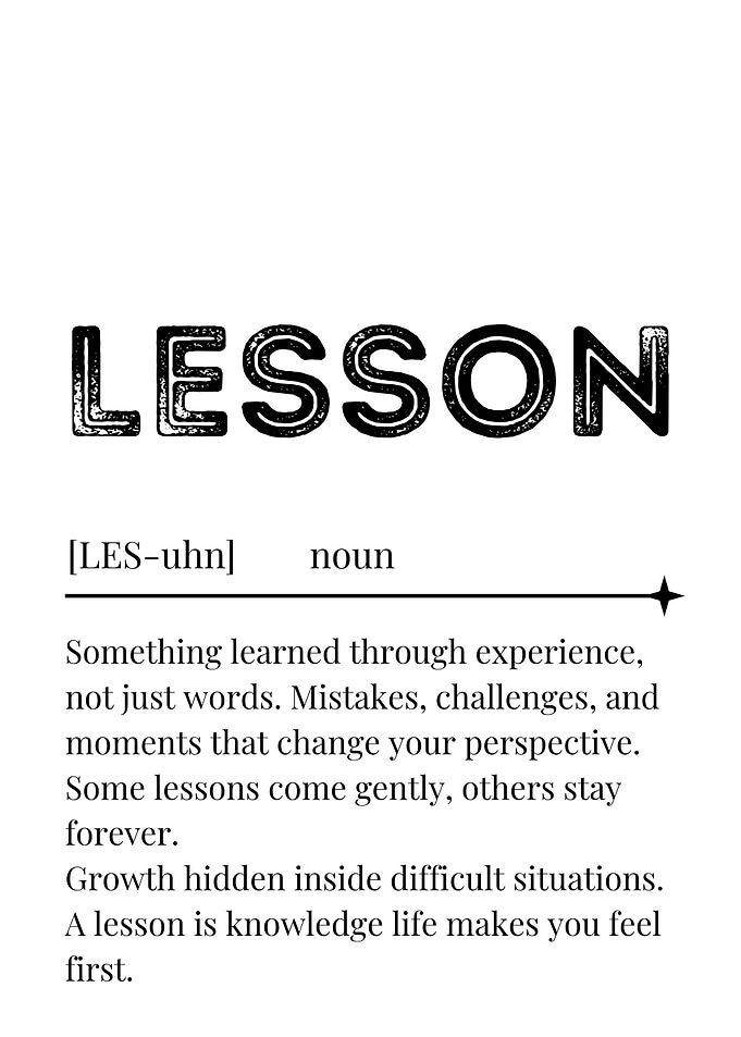 Lesson Definition Typography