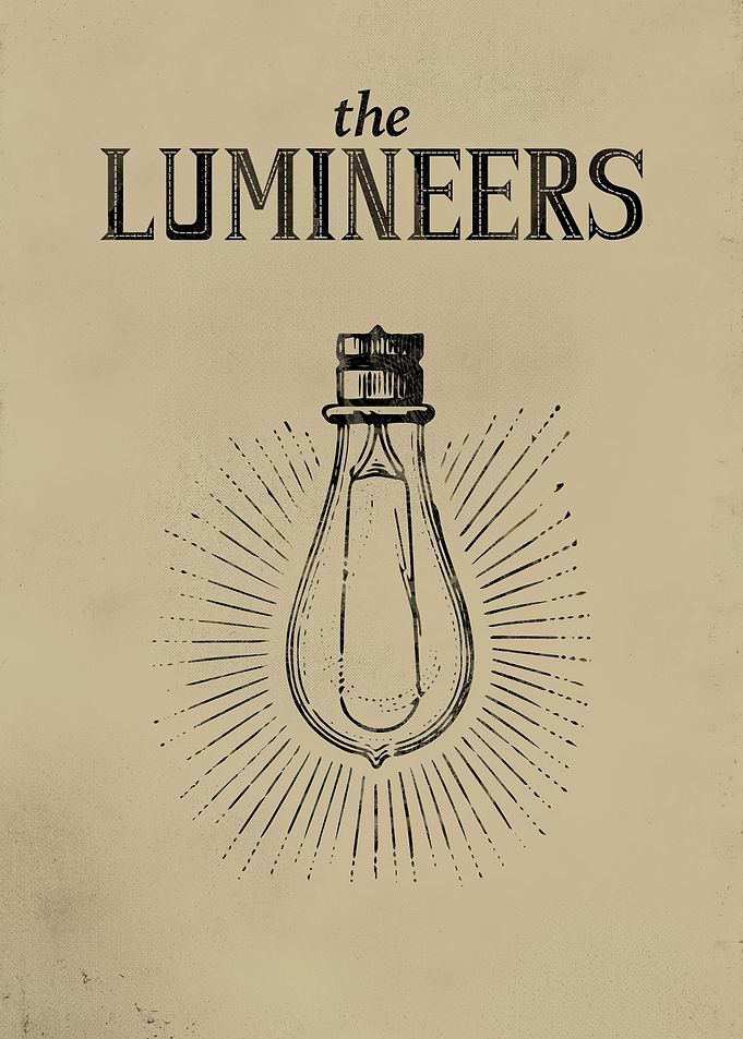 The Lumineers Light Bulb Poster