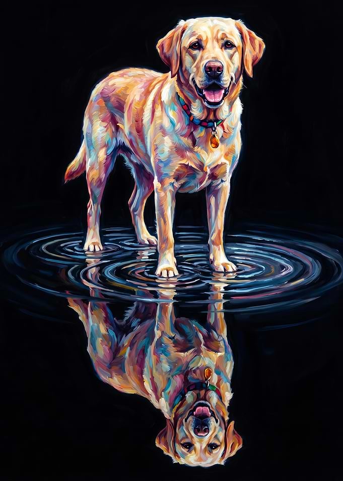 Labrador Retriever in Water