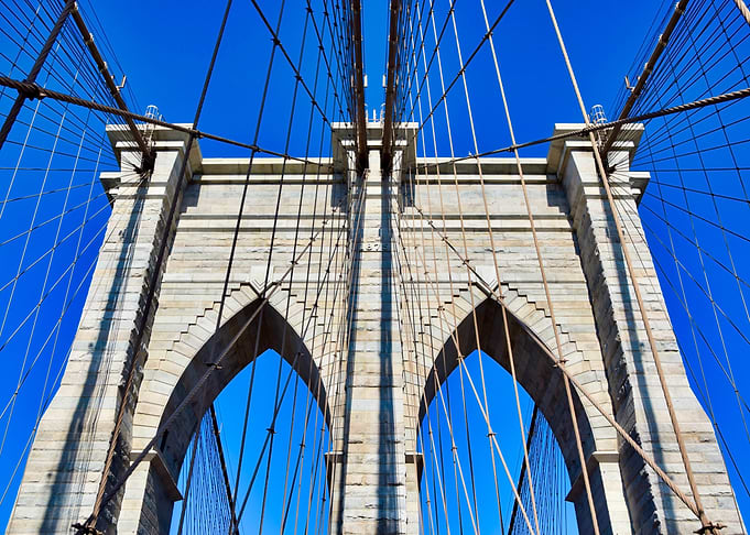 Brooklyn Bridge Towers and Cables