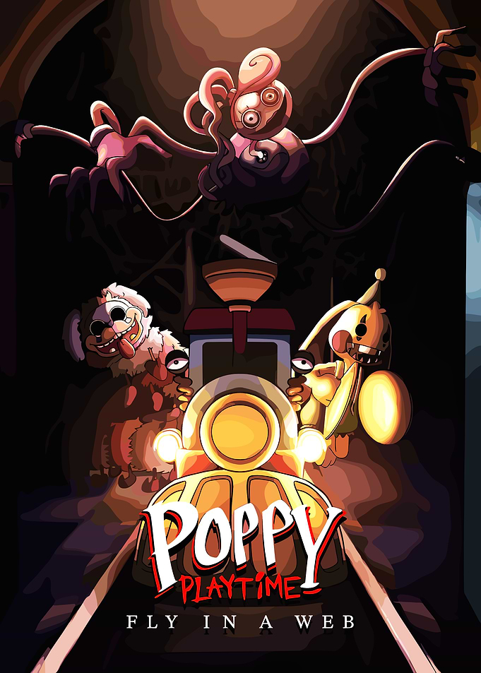 Poppy Playtime Fly in a Web Poster