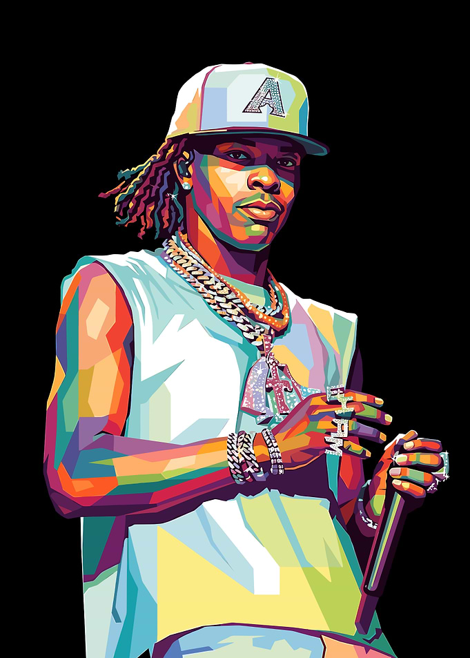 Lil Baby Pop Art Portrait