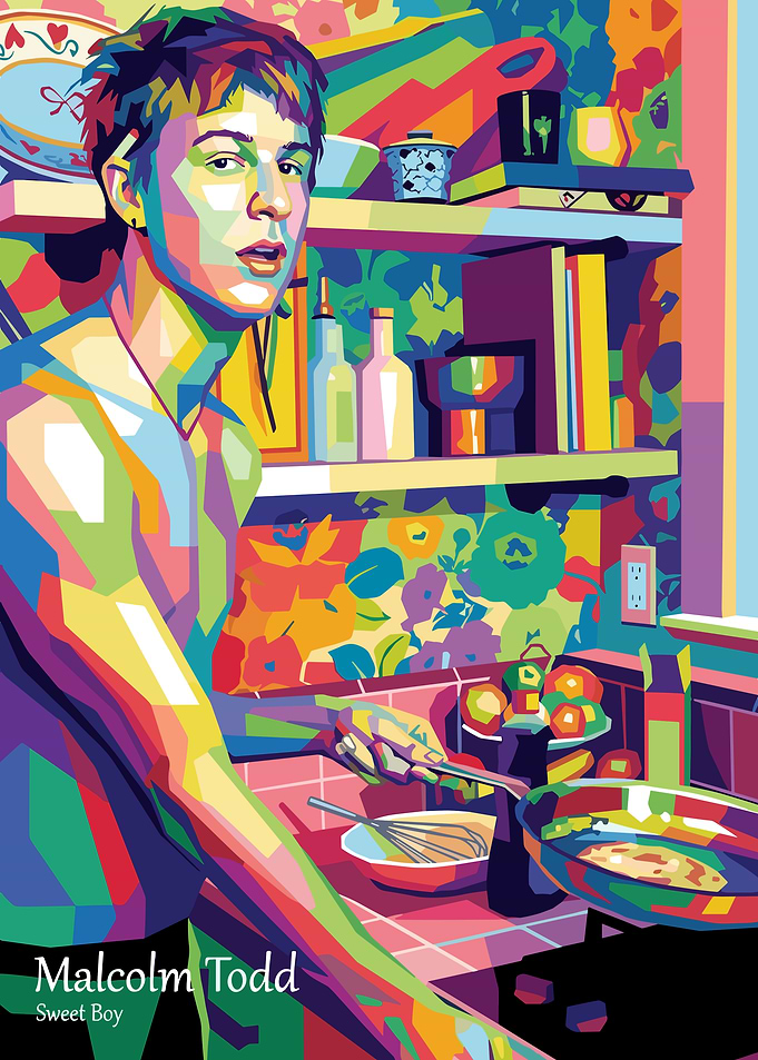 Malcolm Todd Pop Art Portrait