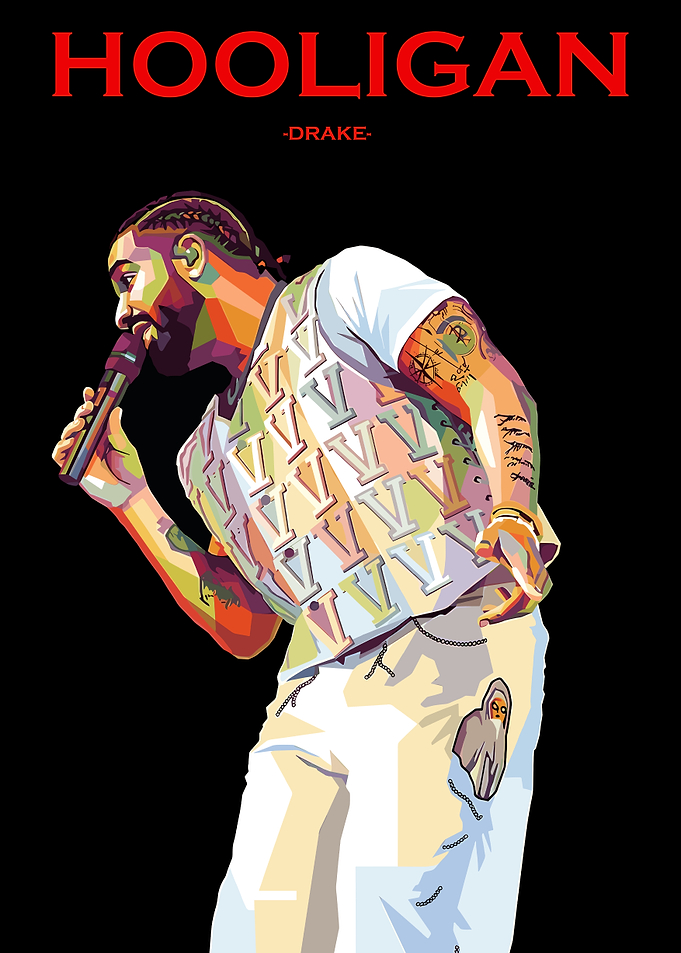 Drake Hooligan Pop Art