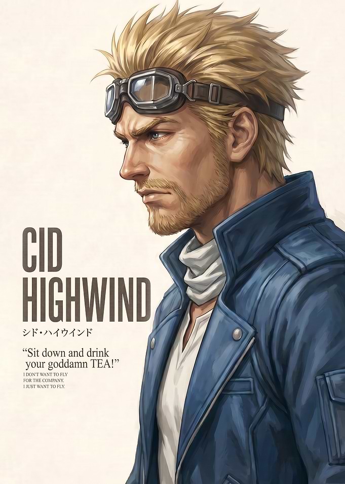 Cid Highwind Portrait