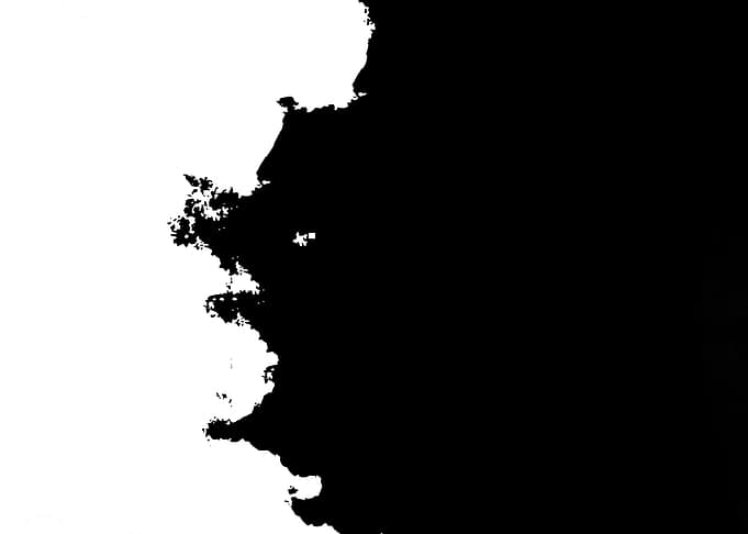 Abstract Black and White Landscape