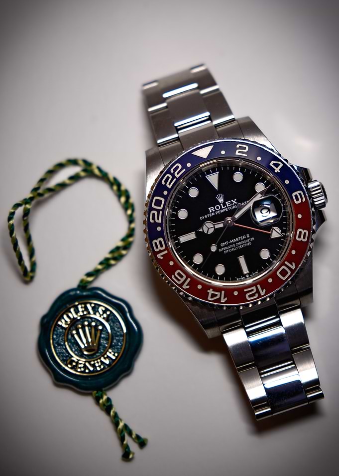Rolex GMT-Master II Watch with Tag