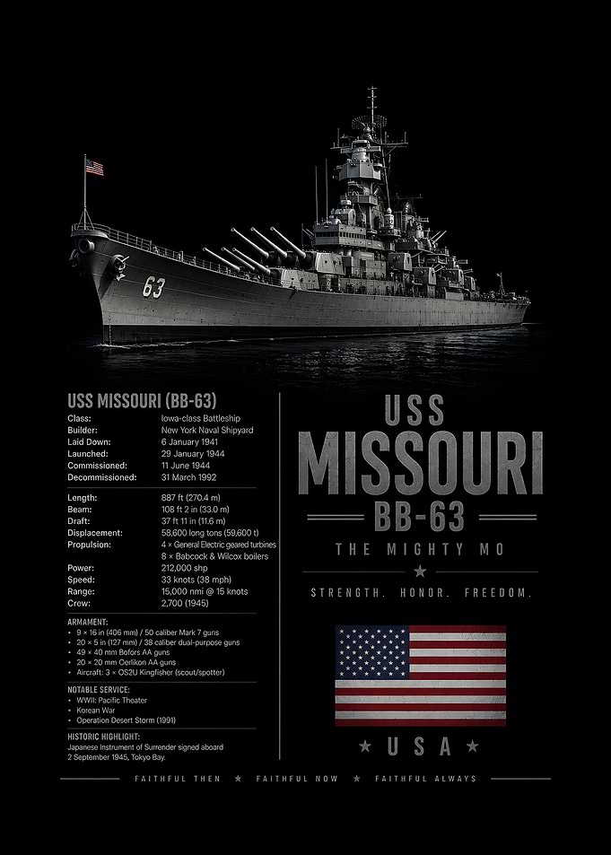 USS Missouri Battleship