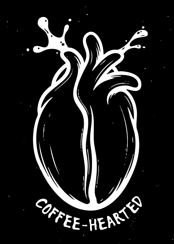 Coffee Heart with Splash