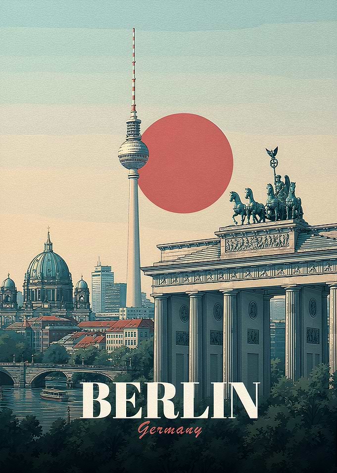 Berlin Travel Poster