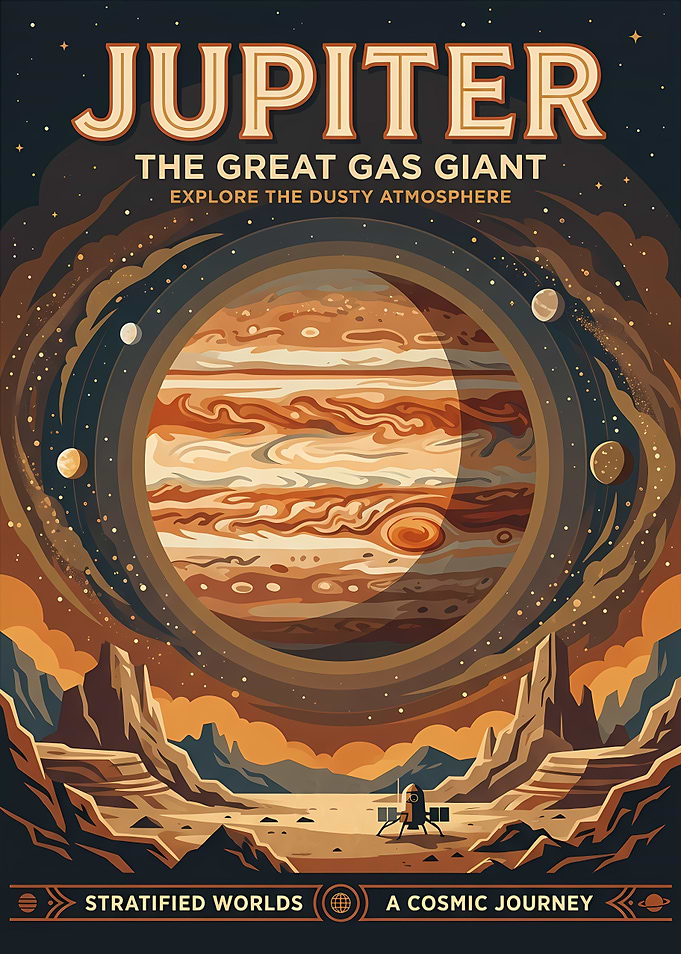 Jupiter The Great Gas Giant Poster