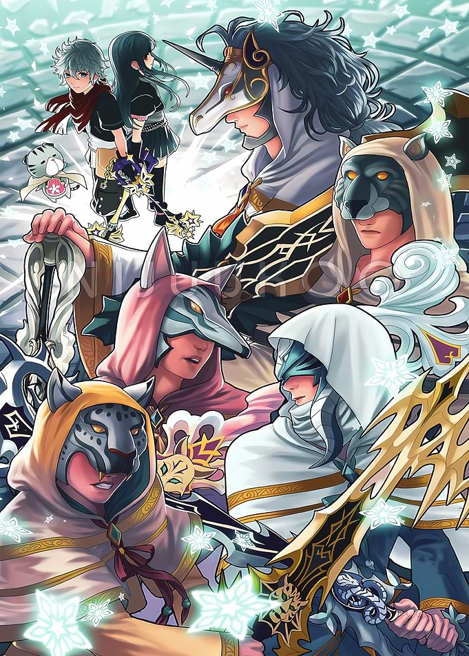 Fantasy Characters with Animal Masks