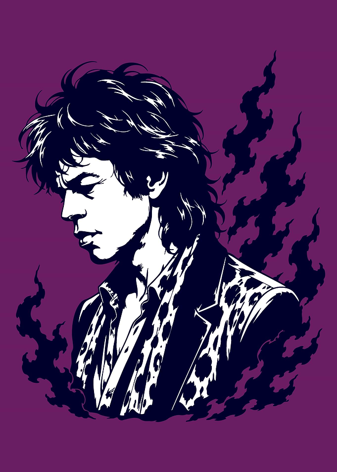 Rockstar in a leopard shirt