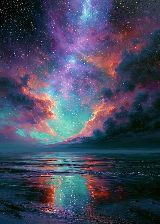 Cosmic Ocean Reflection
