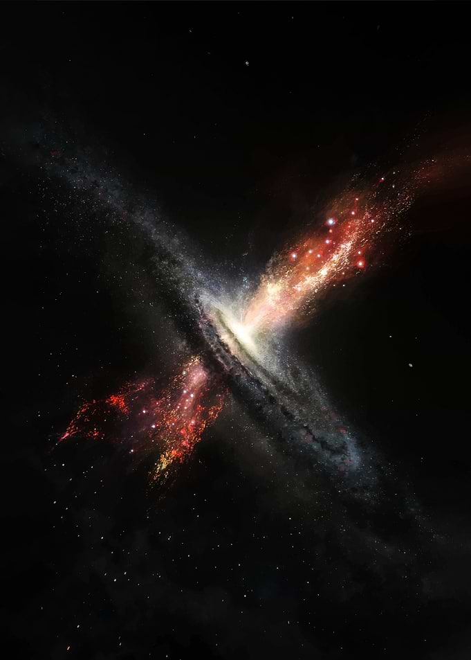 Colliding Galaxies in Deep Space