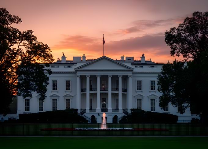 The White House at Sunset