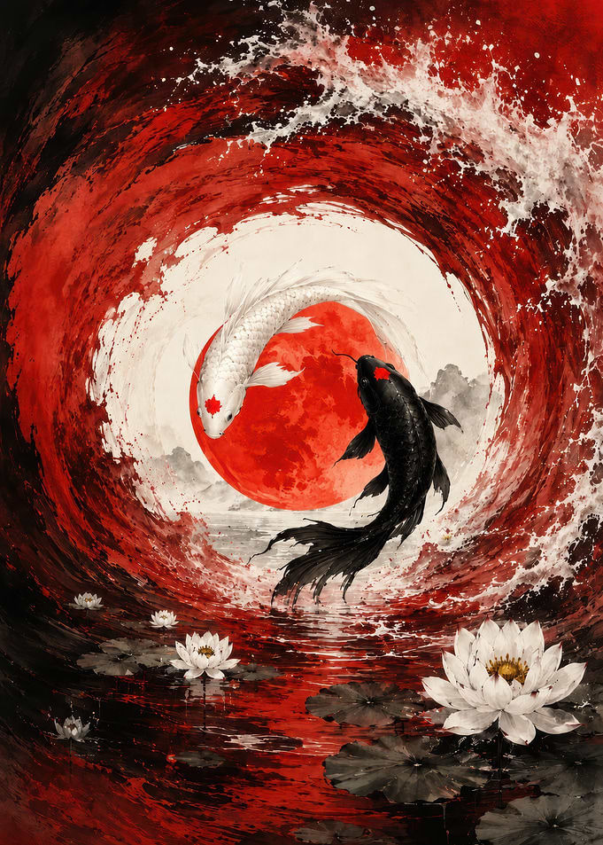 Dancing Koi