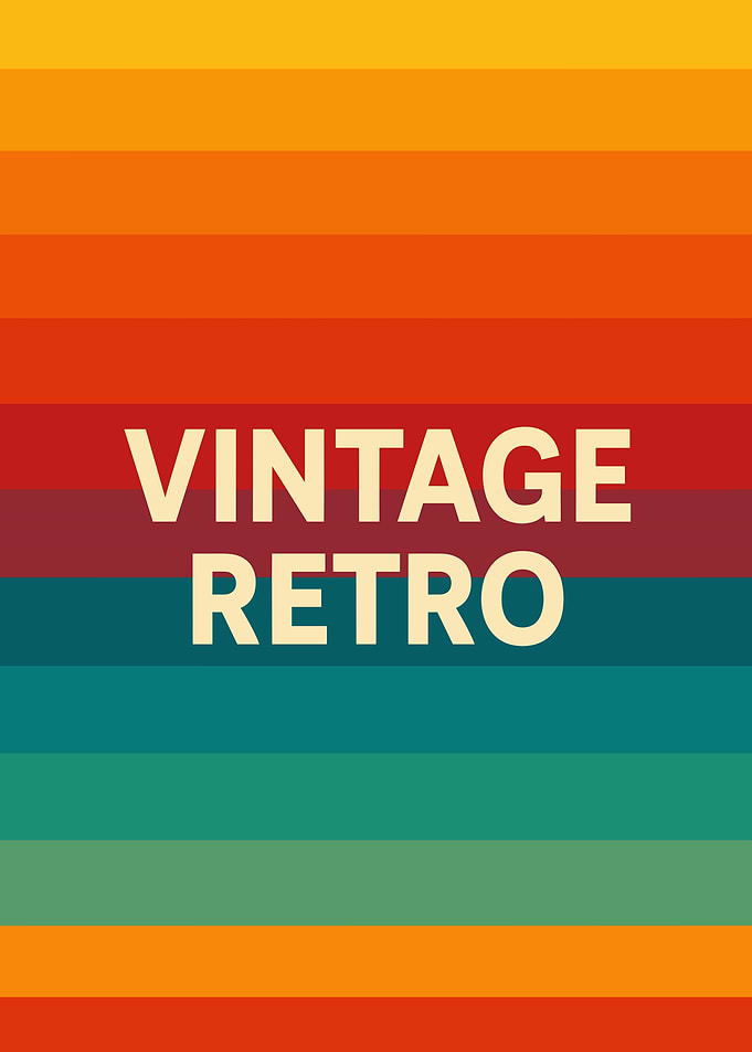 Vintage Retro Text Art