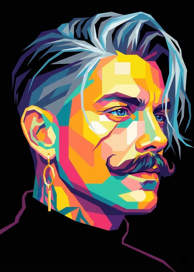 Pop Art Portrait of a Man