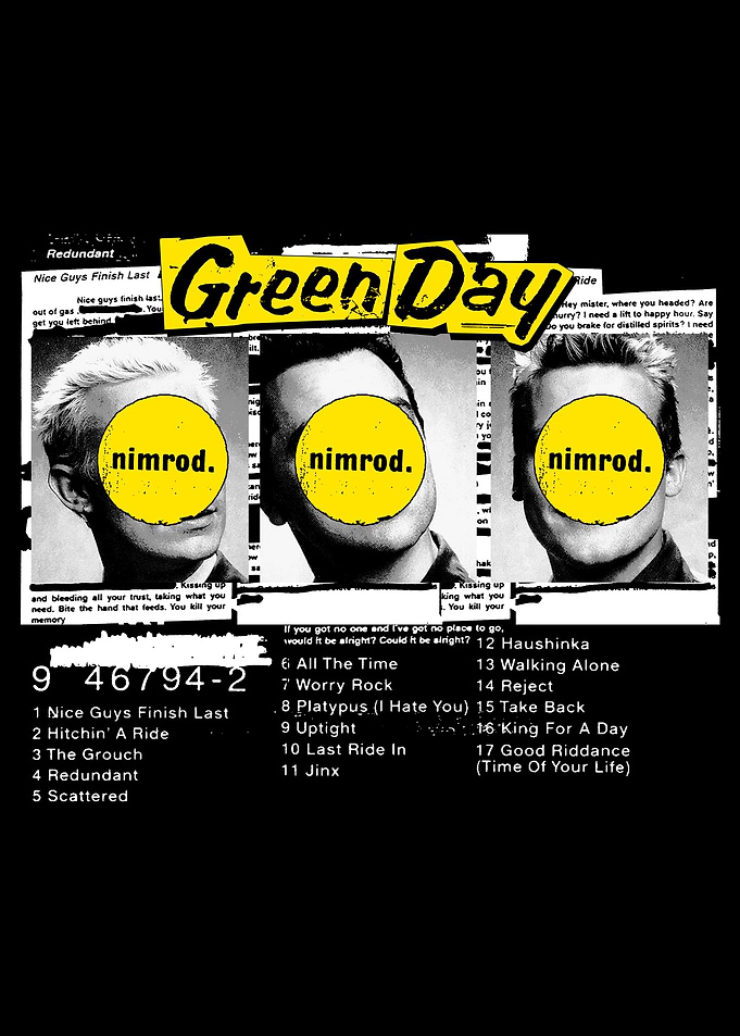 Green Day Nimrod Album Art