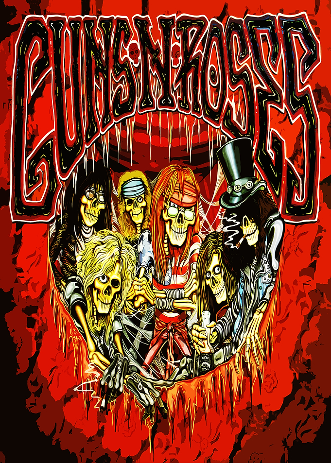 Guns N' Roses Skeleton Band