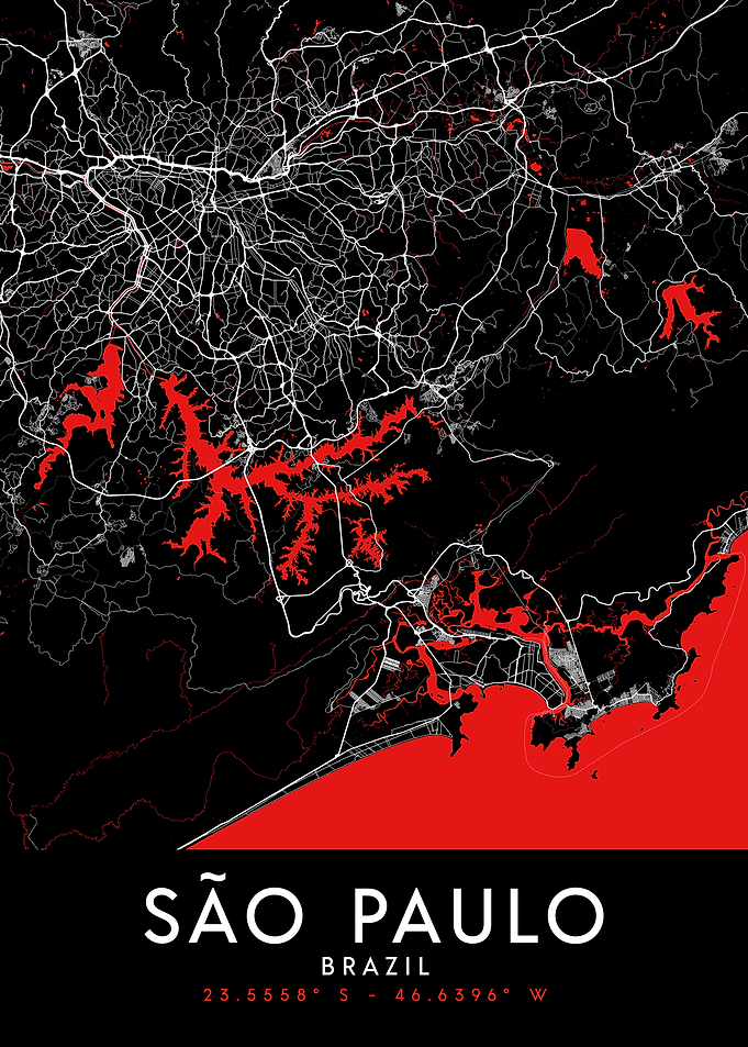 Sao Paulo Dark Map