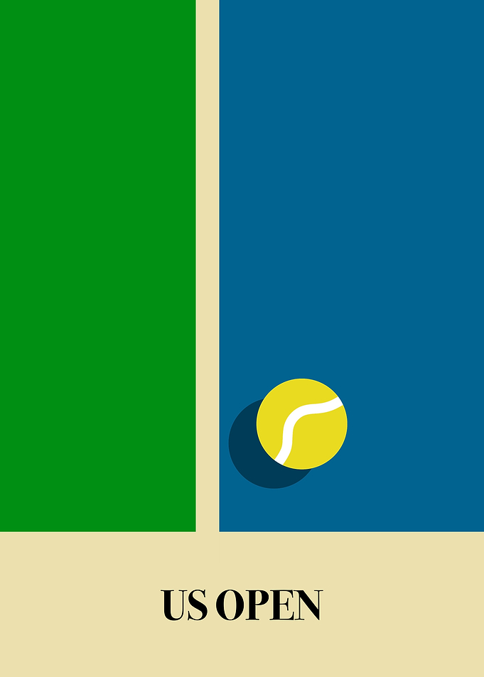US Open Tennis Poster