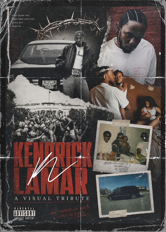 Kendrick Lamar Visual Tribute Poster