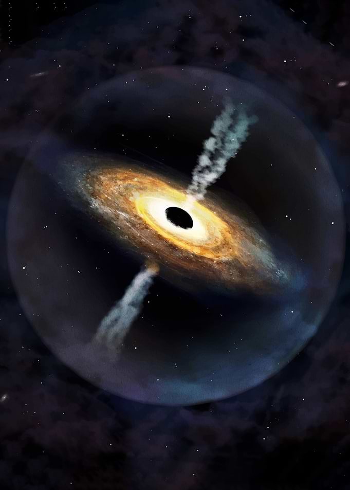 Black Hole with Accretion Disk and Jets