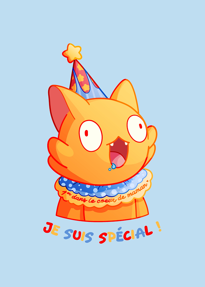 Cute Cat Wearing Party Hat