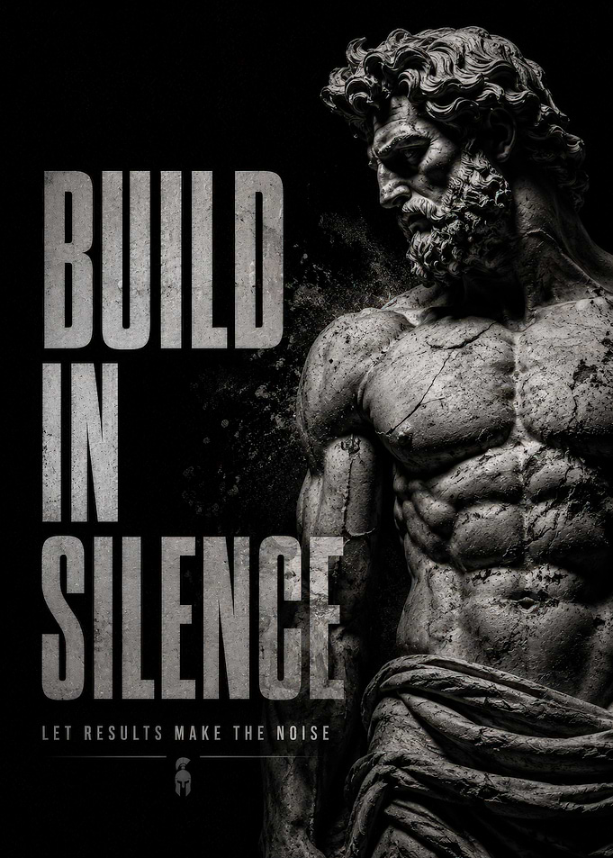 Build in Silence Motivational Poster