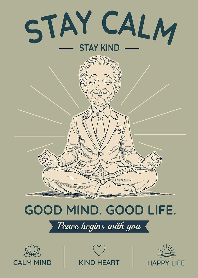 Stay Calm, Stay Kind Poster