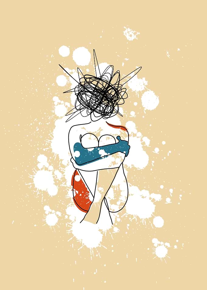 Abstract Figure with Tangled Head